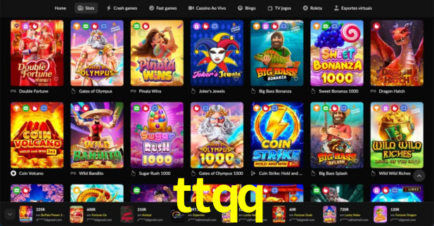 Interface do App ttqq